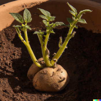 patata cultivo en maceta